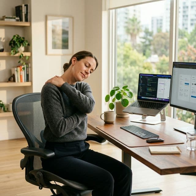 Yoga au Bureau : 10 Exercices Faciles à Faire au Travail Sans Tapis